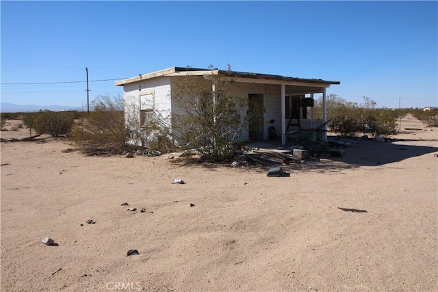 view of rear view of property