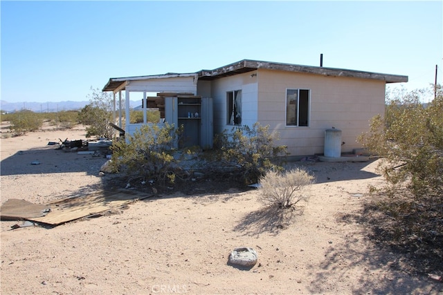 view of back of property