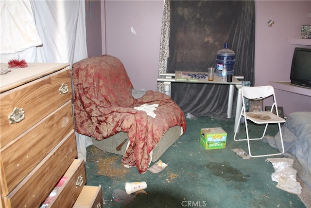 bedroom featuring carpet flooring