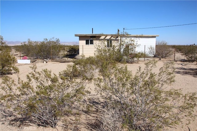 view of rear view of property