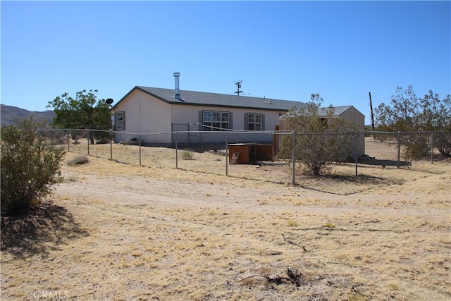 view of back of property