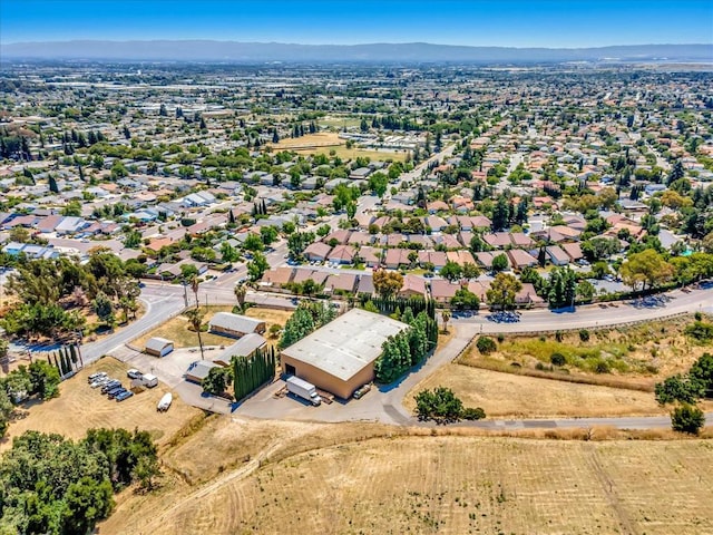 aerial view featuring a mountain view