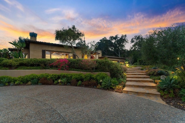 view of front of home