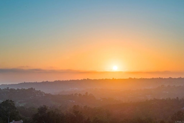 view of nature at dusk