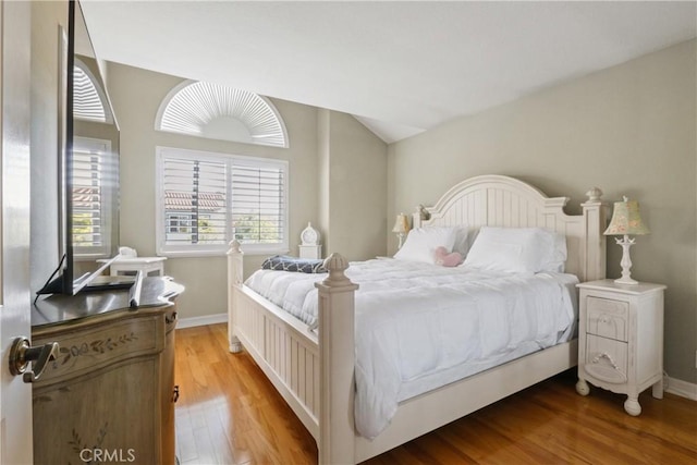 bedroom featuring hardwood / wood-style floors