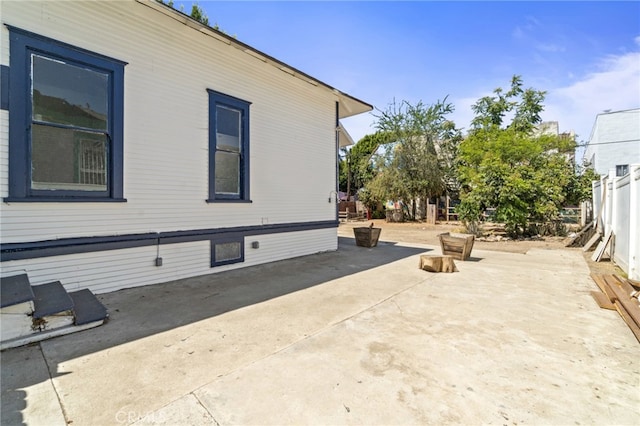 view of home's exterior featuring a patio area