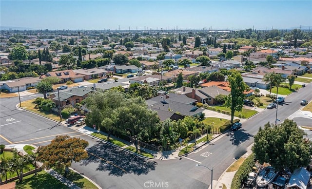 aerial view featuring a residential view