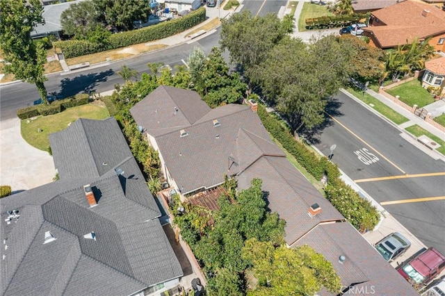 drone / aerial view featuring a residential view