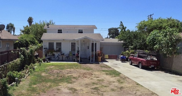 view of front of home