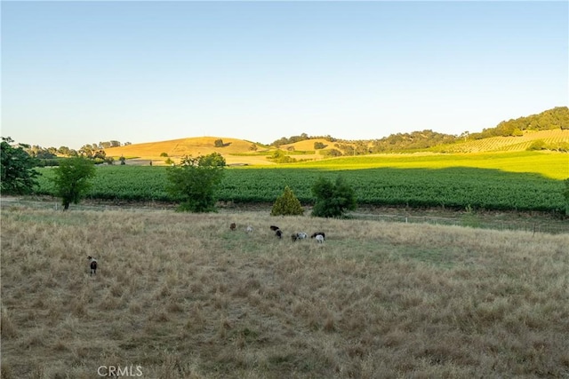 exterior space featuring a rural view