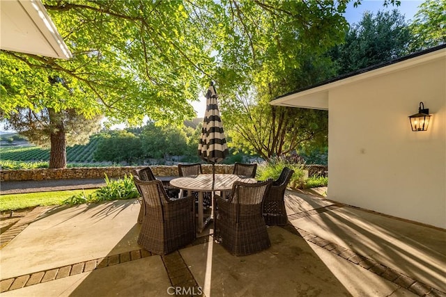 view of patio / terrace with outdoor dining space