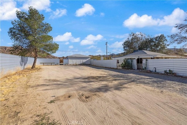 exterior space with fence