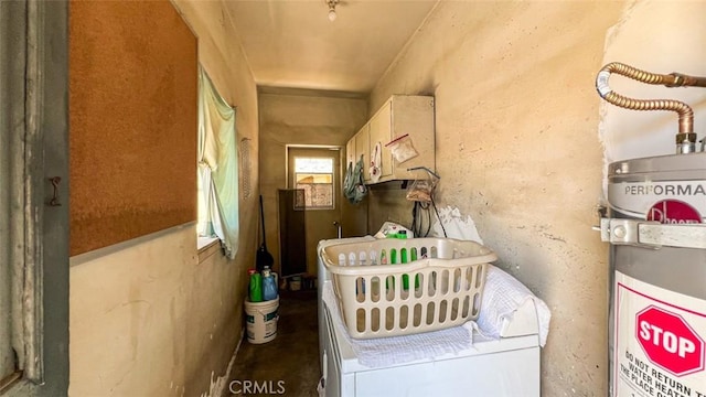 interior space with washer / clothes dryer