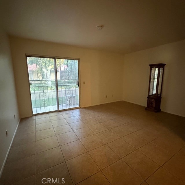 view of tiled empty room