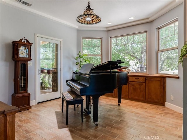 miscellaneous room featuring a wealth of natural light