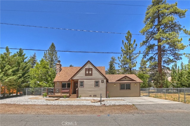 view of front of home