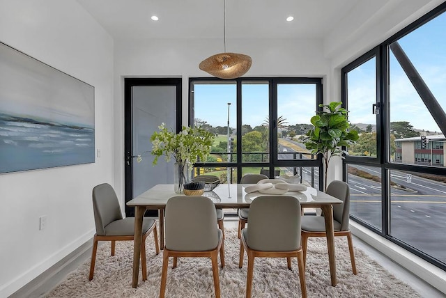 dining room featuring hardwood / wood-style floors