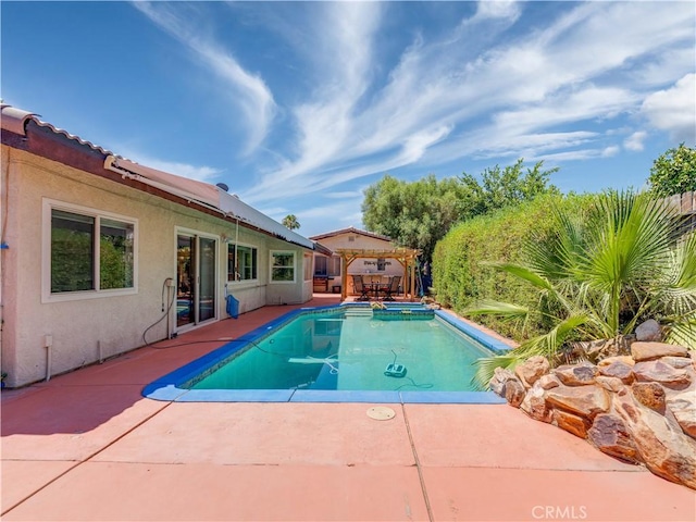 view of pool with a patio