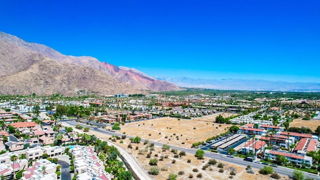 aerial view featuring a mountain view