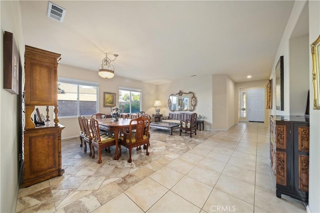 view of dining room