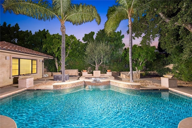 view of pool with a patio area