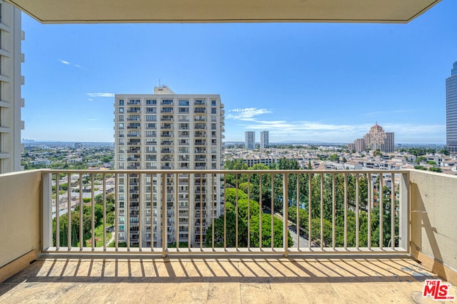 view of balcony