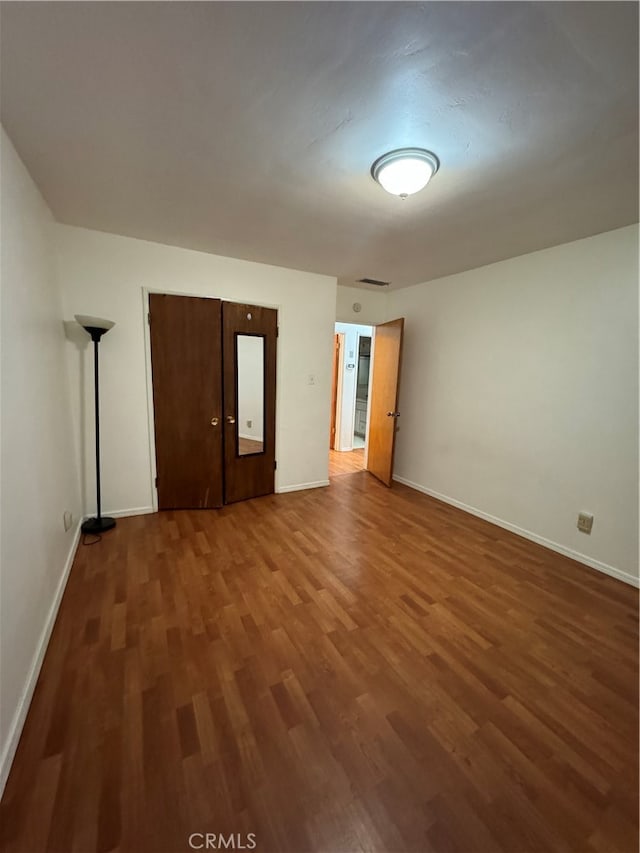 interior space featuring dark hardwood / wood-style flooring