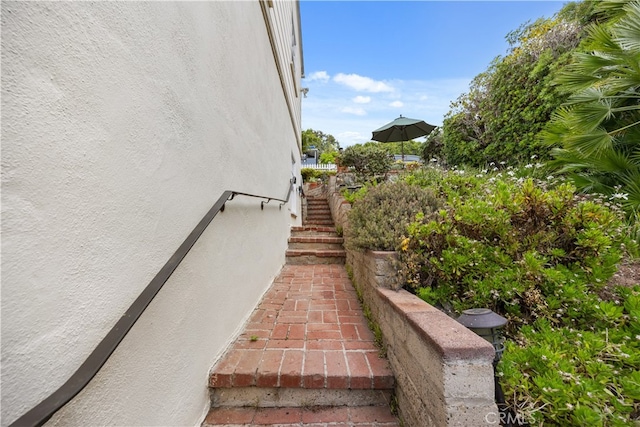 view of staircase