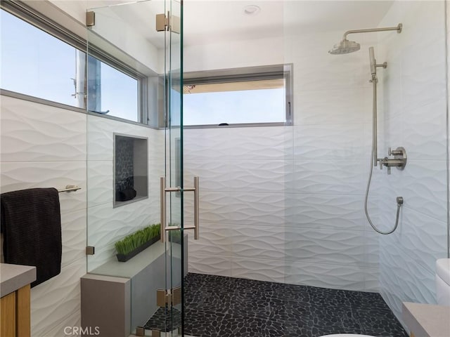 3100 Tennyson Pl, Hermosa Beach, CA 90254 - bathroom featuring a shower stall and vanity