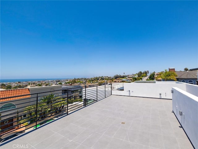 view of patio with a balcony