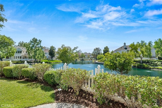 view of water feature