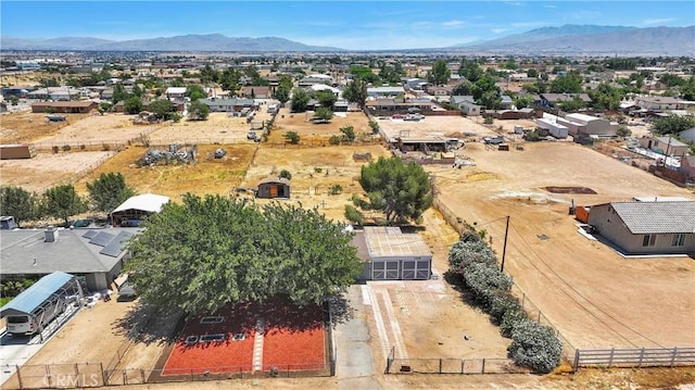 bird's eye view featuring a mountain view