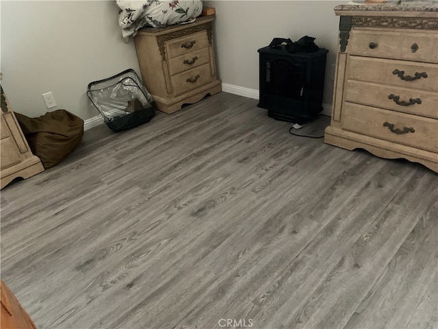 miscellaneous room with hardwood / wood-style flooring