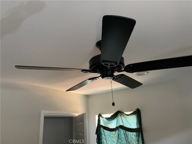 room details with ceiling fan