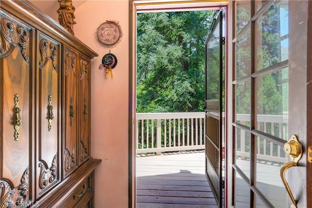 9339 Wood Rd, Forest Falls, CA 92339 - doorway to outside featuring plenty of natural light