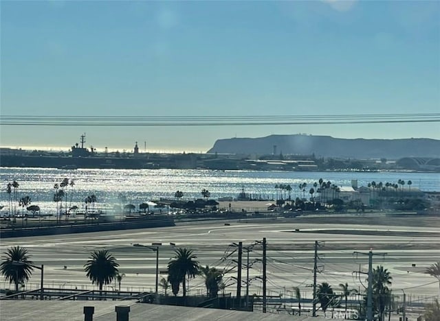 view of water feature featuring a mountain view