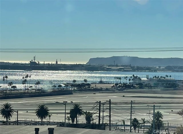 view of water feature featuring a mountain view