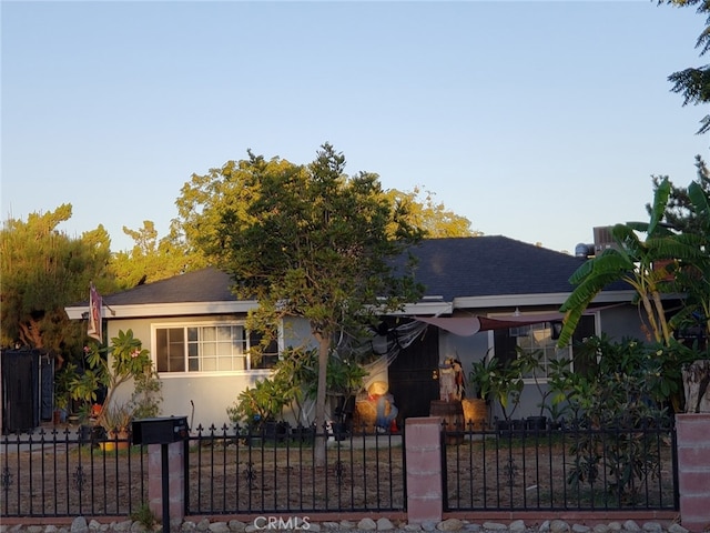 view of front of home