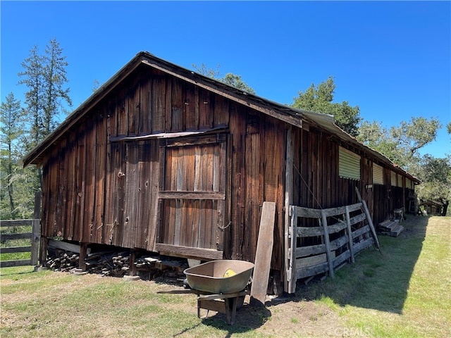 view of outbuilding