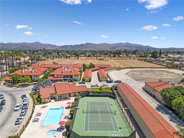43195 Andrade Ave Unit S, Hemet, CA 92544 - bird's eye view featuring a residential view and a mountain view