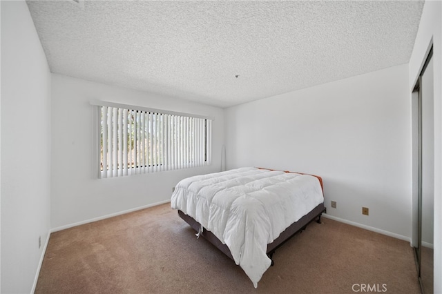 43195 Andrade Ave Unit S, Hemet, CA 92544 - bedroom featuring a textured ceiling, carpet, and a closet