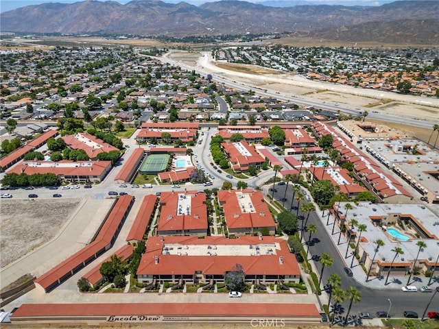 43195 Andrade Ave Unit S, Hemet, CA 92544 - aerial view featuring a residential view and a mountain view