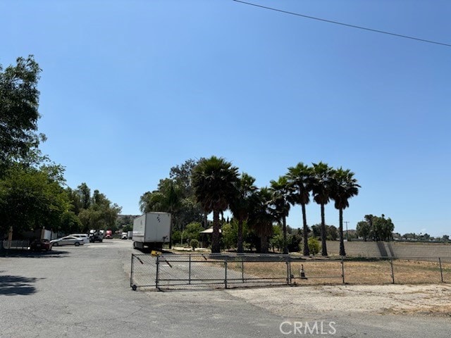 view of street with a rural view