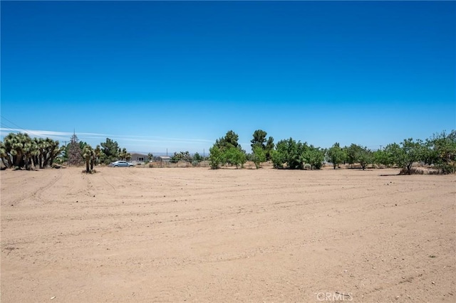 view of landscape featuring a rural view