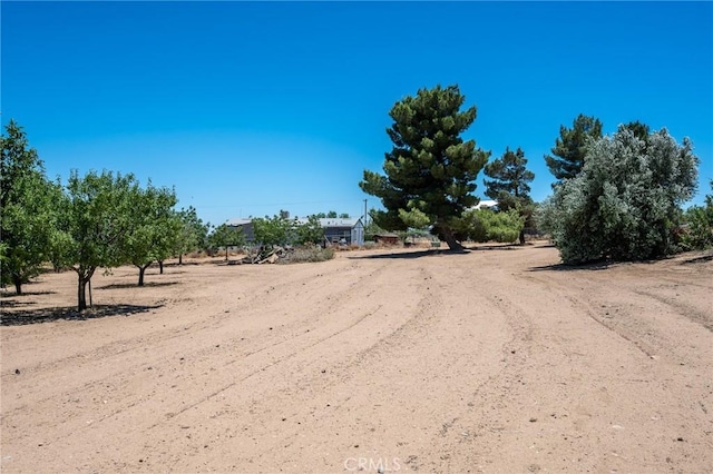 view of street featuring a rural view