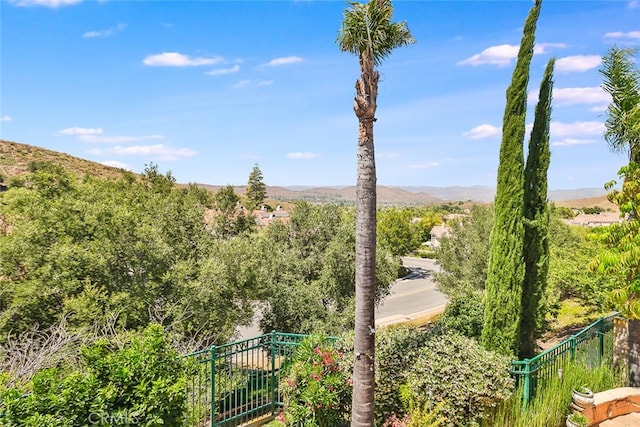 view of property's community featuring a mountain view