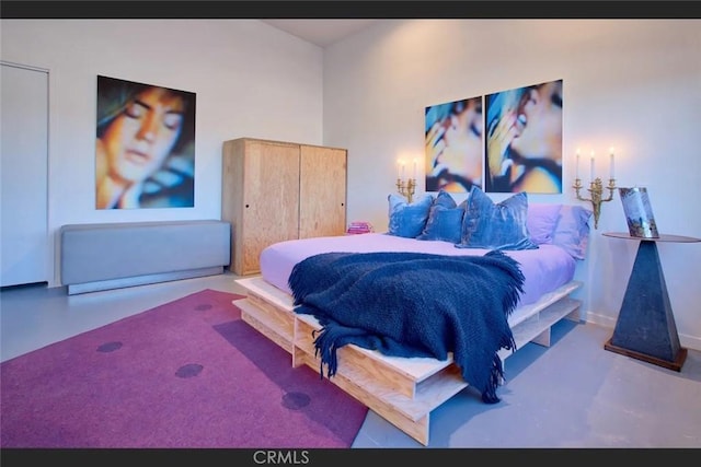 66028 Sonora Rd, Joshua Tree, CA 92252 - bedroom with concrete floors