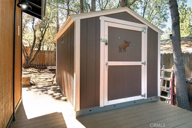 view of outbuilding