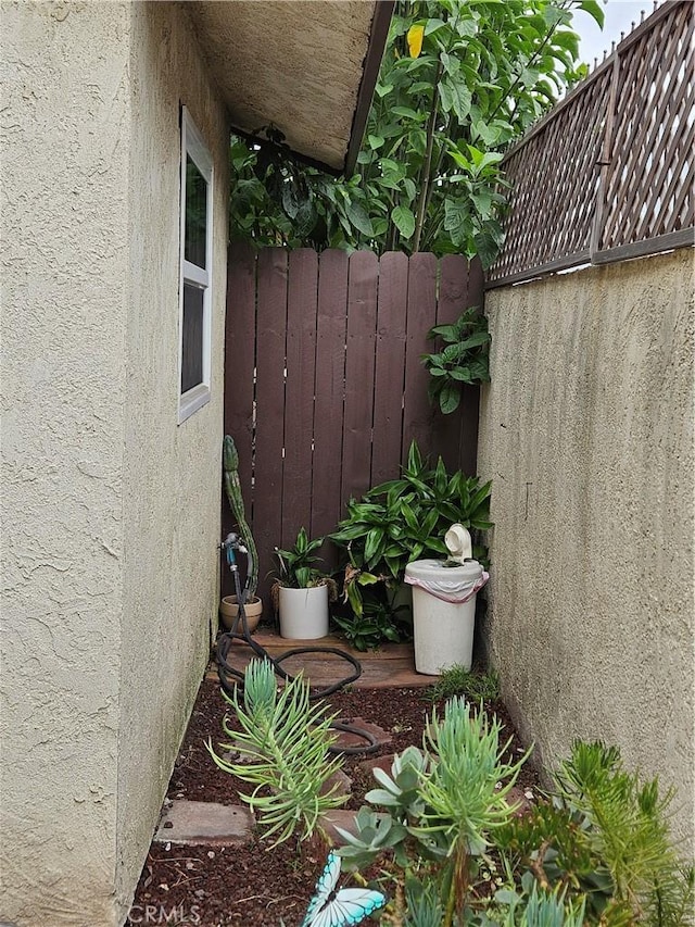 view of patio with fence