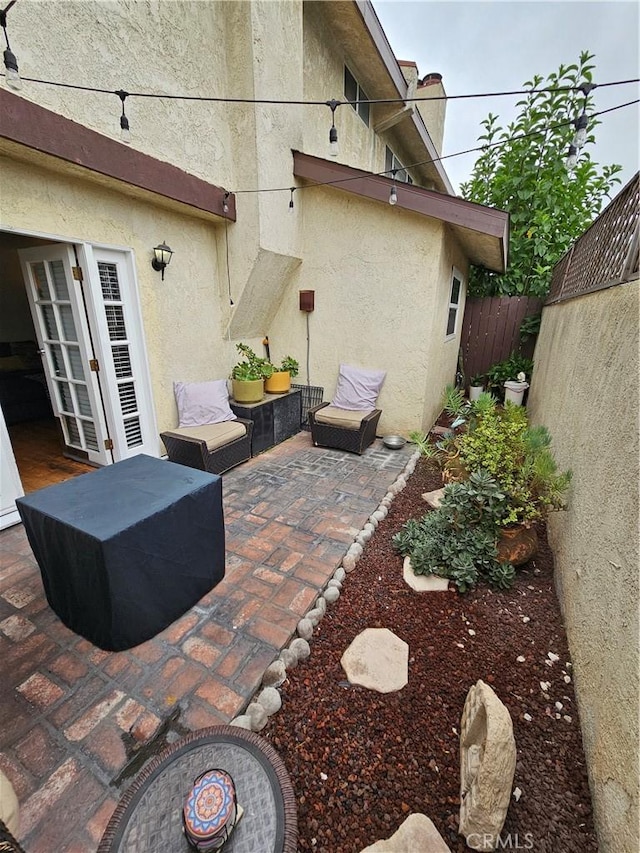 view of patio / terrace with french doors